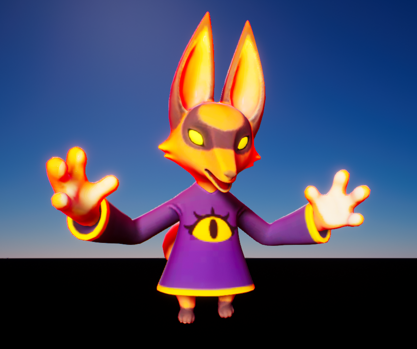 HologramMonster's tweet photo. We just added two new playable characters to our co-op game where you get to summon Cthulhu with your friends.

Meet Echo the Bat and Pihla the Fox! 🦊🦇 https://t.co/2acm6RINNa
