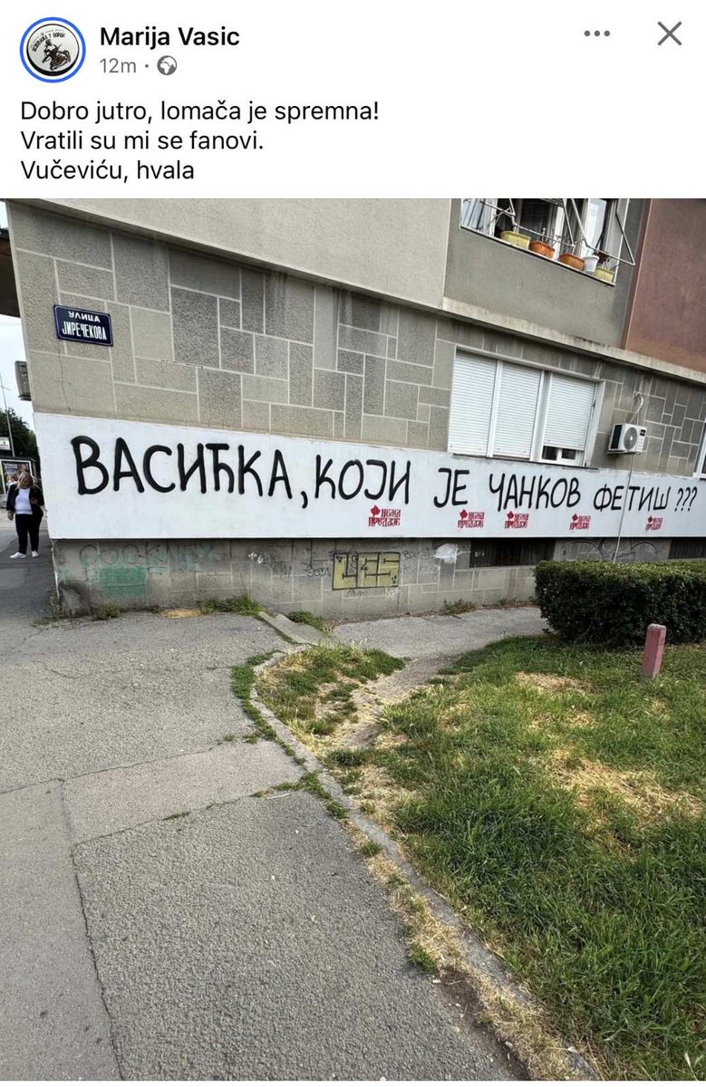milos_vucevic's tweet photo. За разлику од Марије Васић која је професор у гимназији, што носи додатну одговорност, ја никада нисам нападао било чију децу. 
А Вама ћу увек културно, али оштро, одговорити на сваки напад на Србију и Српску православну цркву и наш народ. https://t.co/iUyWMECmUO