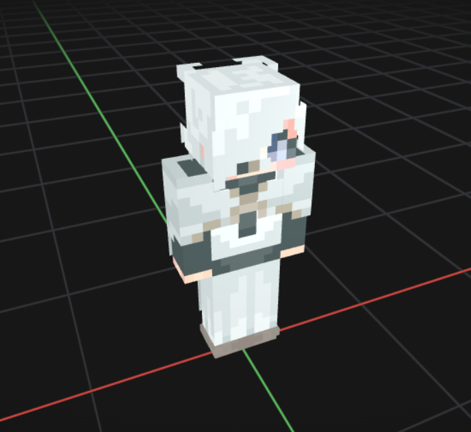 lfkdkio's tweet photo. made myself a qifrey minecraft skin too bad i couldn't fit the hat https://t.co/UhSn4f4LGf