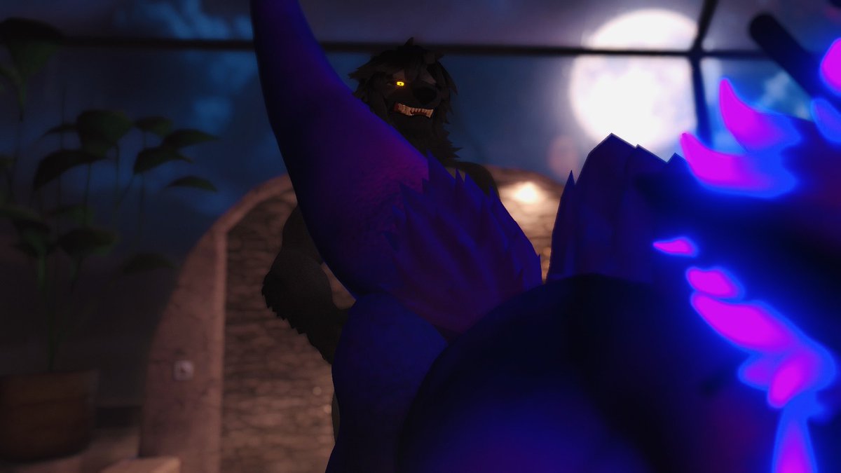 JacobEl59567242's tweet photo. Stumbled across a thicc Derg under the full moon and couldn’t help but to release my urge onto that cake of his. #wolfman #dragon #lewd #nsfw #furry #vrchat #furryvrchat 

w/@Bathymthicc https://t.co/7GZoVdEPyU
