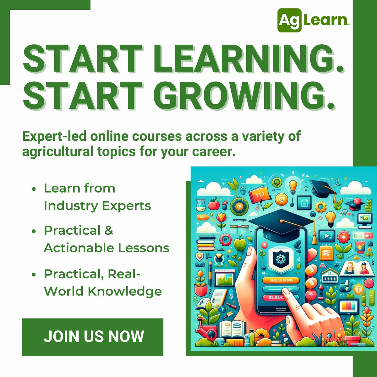 agzoneapp's tweet photo. Learn today. Lead tomorrow.🌱

Build practical agricultural skills with expert-led online courses designed for every stage of your career.

Get started now: https://t.co/dbLprshlJc https://t.co/L7lAqEk34f