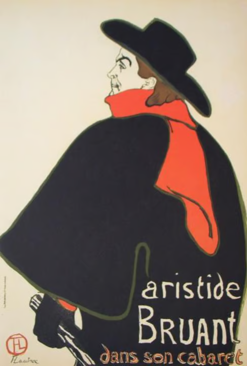pauline_unik's tweet photo. Aristide Bruant (1851-1925) was a comedian and singer who ran his own cabaret in Montmartre. He famously insulted every person who walked in. I should try insulting our Midnight in @LosFomos guests too?

Toulouse-Lautrec painted him in a black cape and red scarf - chances are you've walked past the poster without knowing who it was.

Coincidentally, when I tried to find our ideal filming location last year and went to more than 15 venues around Paris, one of them was called "Hôtel Monsieur Aristide".

A few impressions of the hotel lobby below!

watch our chat with cabaret director willy in the bio!