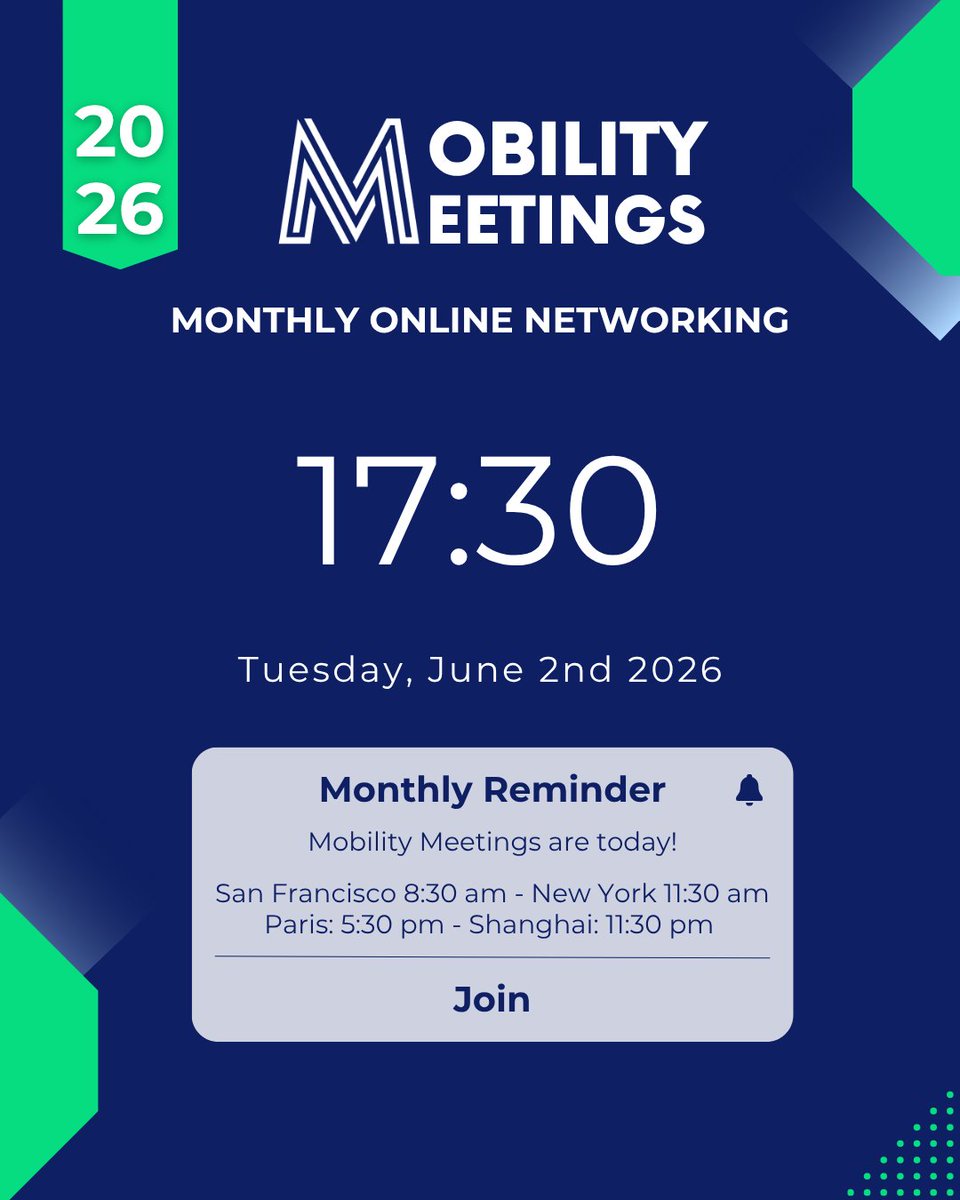 mobilitymakers's tweet photo. It’s happening today!

#SustainableMobility #MobilityMeetings #Networking #MobilityMakers https://t.co/E1zhDkgPPc