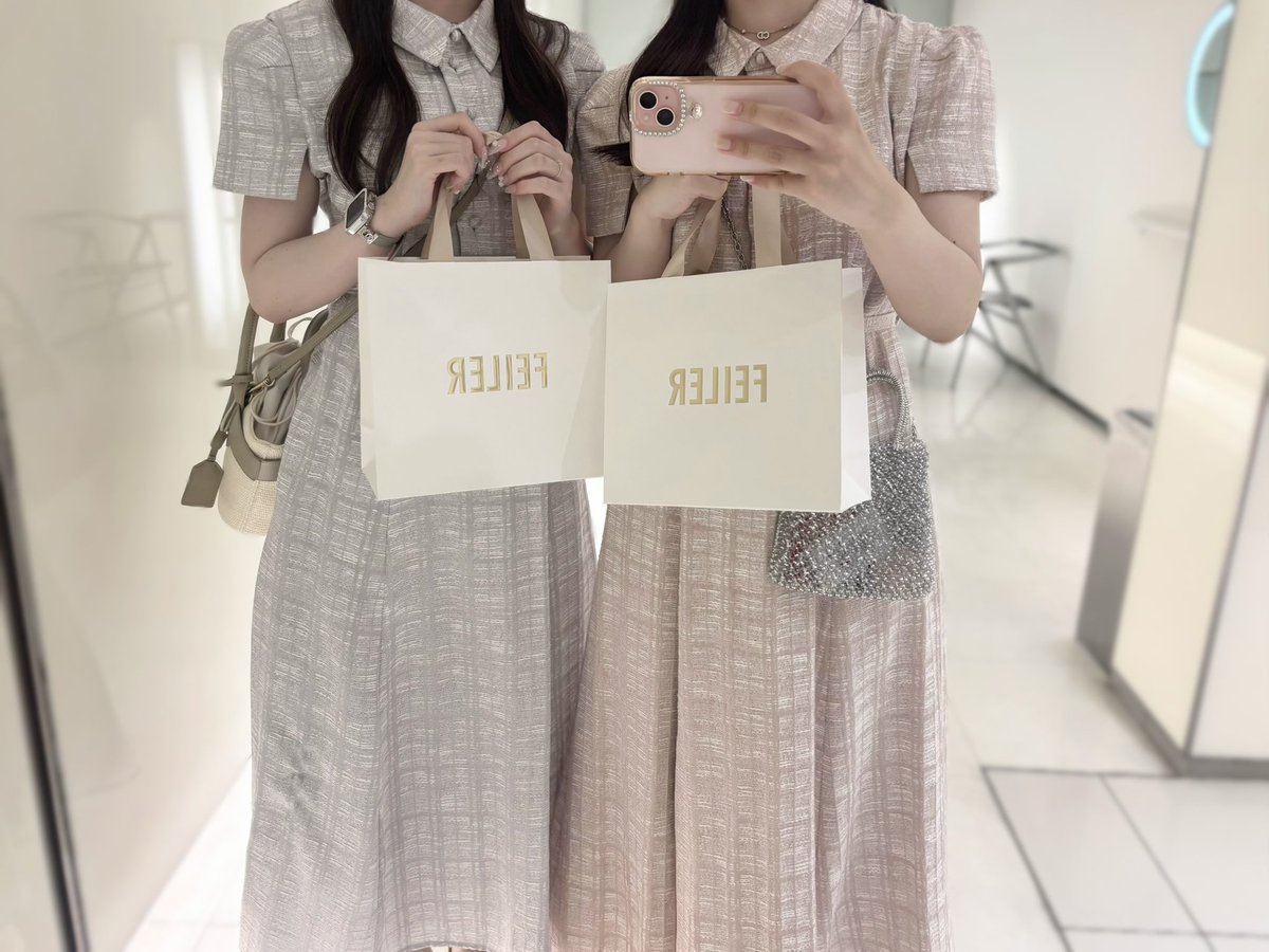 st8llq's tweet photo. しずおかおつかれさま記念のお揃いFEILER🍈🎀♩
念願Annecy Belted Dressキキララコーデもできて超うれしい➰🩵💕 #herlipto https://t.co/XpMOnXfpMd