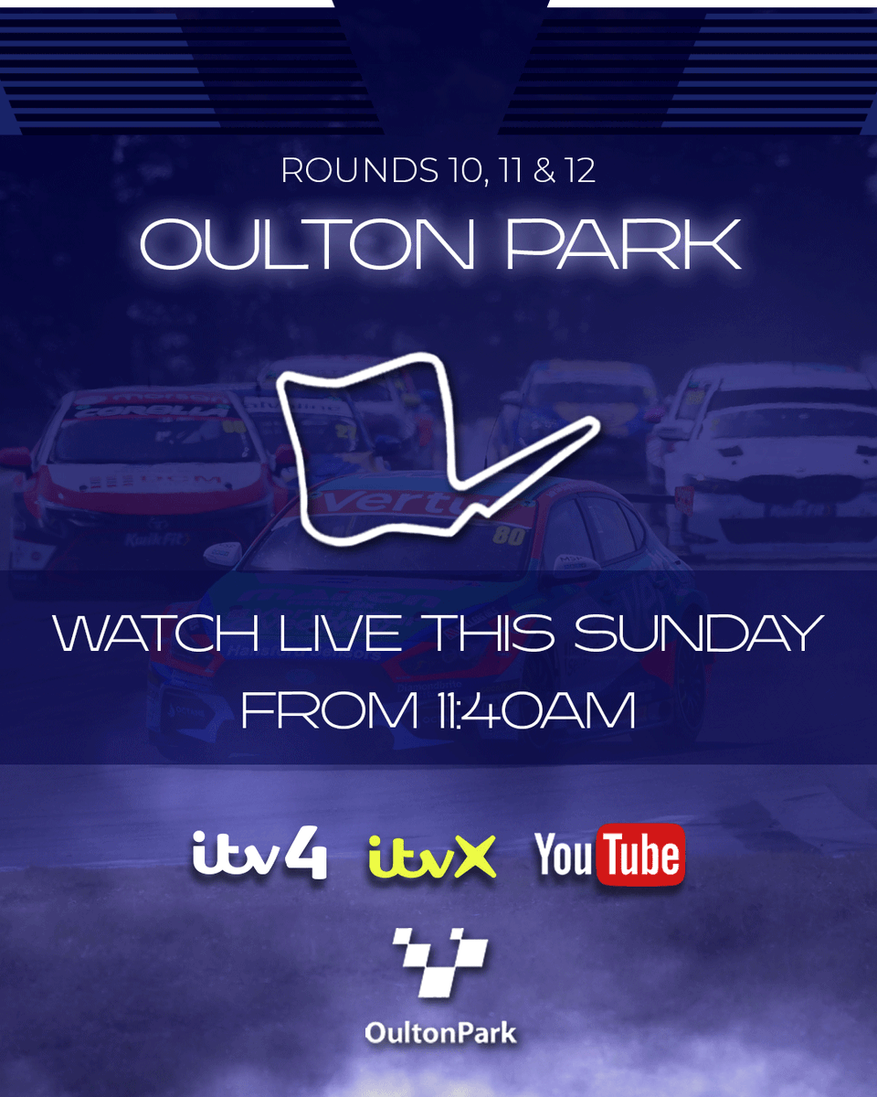 BTCC's tweet photo. 📰 Where to Watch: Oulton Park

Wherever you are in the world, don't miss the final event before the mid-season break!

Sutton heads to Cheshire in front, can anyone close the gap before the summer?

👉 Click here for all broadcast info: https://t.co/yNe1fG6DyO

#BTCC https://t.co/5nUtrSMeB2