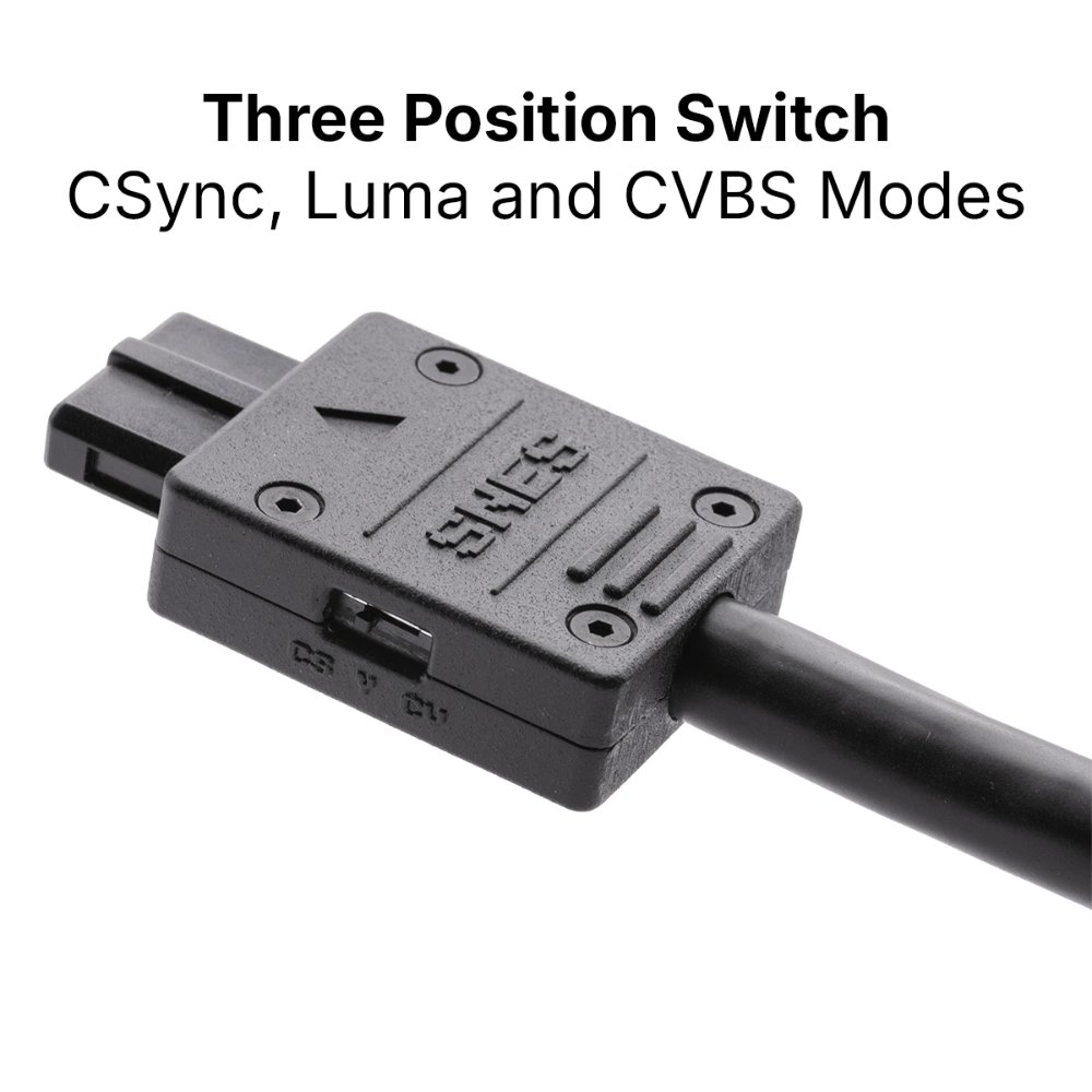 retroaccess's tweet photo. Three new products are now available at Retro Access: SNES, Genesis 1, and Genesis 2 HD15 (D-Sub) cables.

The SNES cable features our all-new MultiSync selector switch, with compatibility to accept CSync, Luma or Composite Video for flexibility with various console mods.

/1 https://t.co/I75qRP3H7S
