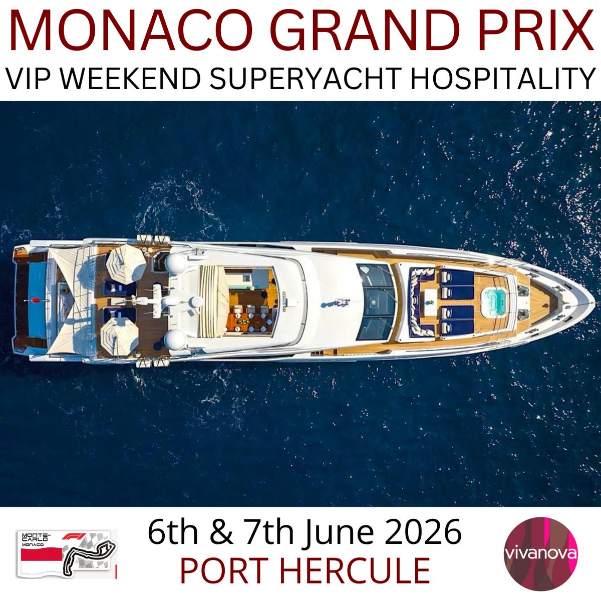 clubvivanova's tweet photo. 🇲🇨 We are preparing for an incredible weekend of entertainment; starting this Thursday 4th June with our Monaco GP Kick-Off Party at Mareterra - tickets and information now available at https://t.co/IeFgqgz05U

#fairmonthairpin #MonacoGP #Formula1 #F1Monaco #MonacoGrandPrix https://t.co/DhYgowJE67