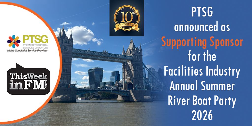 ThisWeekinFM's tweet photo. Huge thanks to our Supporting Sponsor for TWinFM’s Summer River Boat Party 2026: PTSG! ⛴️ 🎉

Less than 20 tickets remaining! 🎟️ https://t.co/sU2QvarzhI

See the last event 🎞️ https://t.co/MuMf7q06iL

#FMBoatParty⛴️ #FM #FacMan #FacilitiesManagement #FMNetworking https://t.co/c4jkr7jgcI