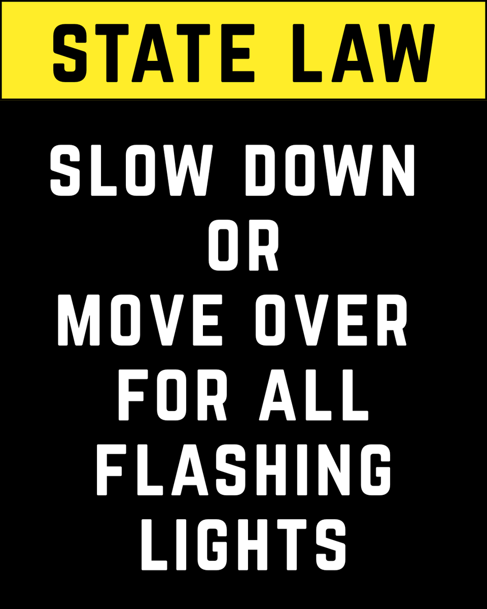 NHTSAgov's tweet photo. Slow Down or Move Over and help prevent roadside fatalities! 🚔🚒👷‍♂️

*Move Over laws vary. Check your state's specific laws. https://t.co/dUqIhayo0P