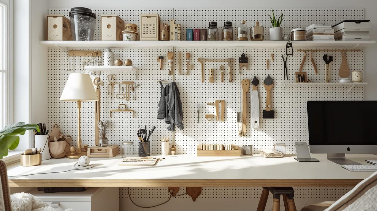 persons_wayne's tweet photo. Pegboards aren’t just for kitchens anymore! Perfect for home offices and craft rooms, they organize your space while adding style. Check out these creative pegboard ideas! 🛠️🎨✨

#PegboardOrganization
 https://t.co/vnb32VjuYf https://t.co/XOBPJItoGf