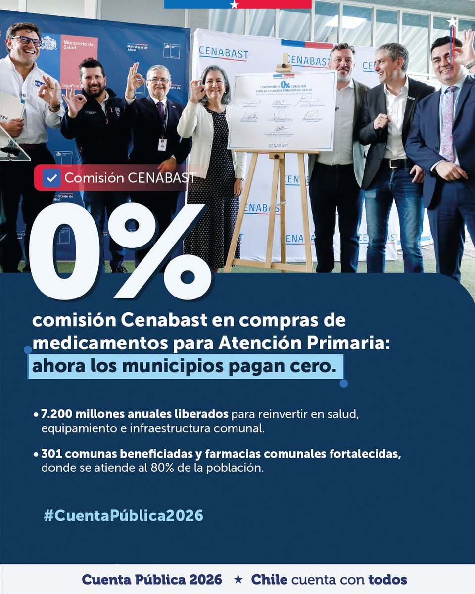 Fonasa's tweet photo. ¿Conoces los principales avances en salud de estos meses de gestión?

En el marco de la primera #CuentaPública2026, el Presidente de la República dio cuenta de los principales hitos y avances alcanzados en materia de salud durante estos primeros meses de gestión. https://t.co/1COXuxtEu5