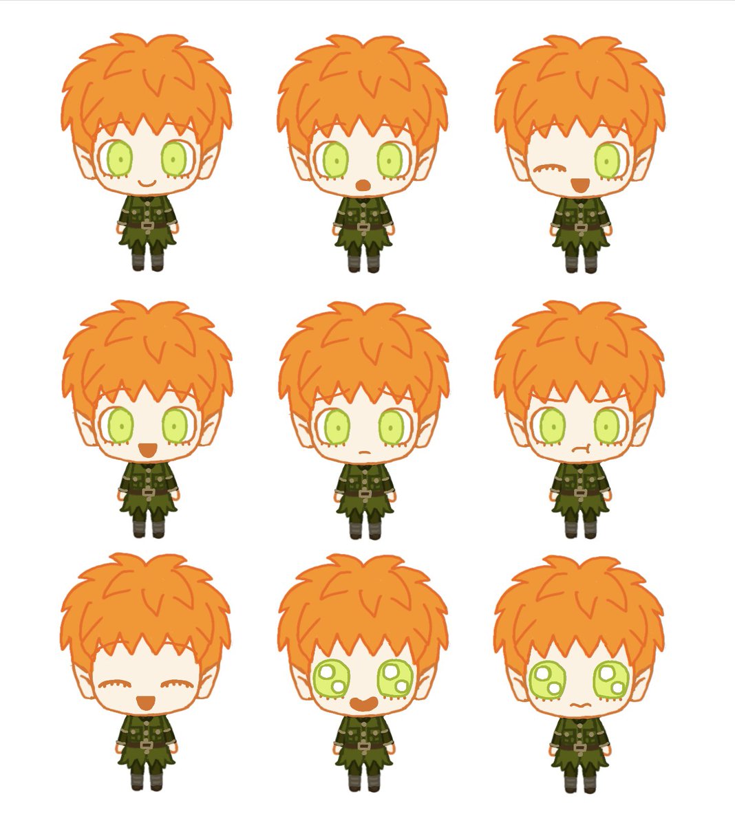 anhell_oc's tweet photo. こ��は全部棒立ちの表情差分だけ！
ローレルやダリアは作ってあるけど、他の隊長たちはいないので作ろうかなぁ
せっかくだしね！ https://t.co/I3YDNO7sC3
