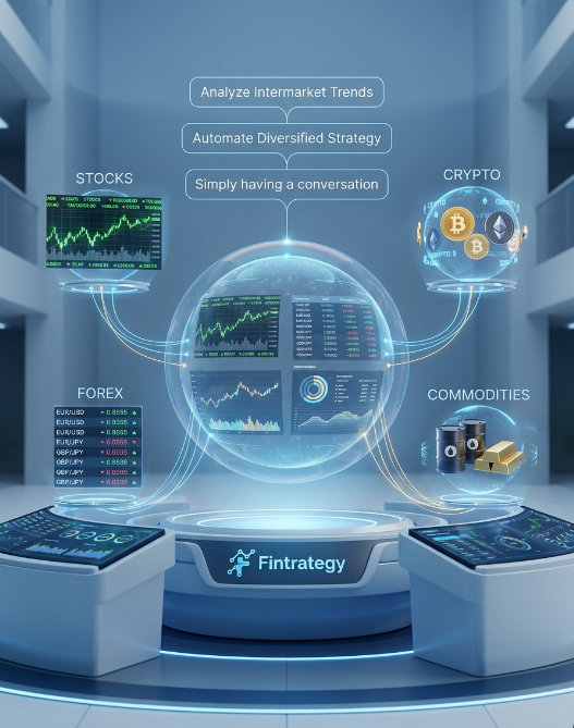 fintrategy's tweet photo. 🚀 Introducing @fintrategy  — the world's first multi-market trading platform.

Stocks 👉Crypto 👉Forex 👉Commodities.

One platform ✅
One AI ✅
One conversation ✅

Complex trading, made simple. 📊

#Fintrategy #AITrading #FinTech https://t.co/aWkYwpBBoT