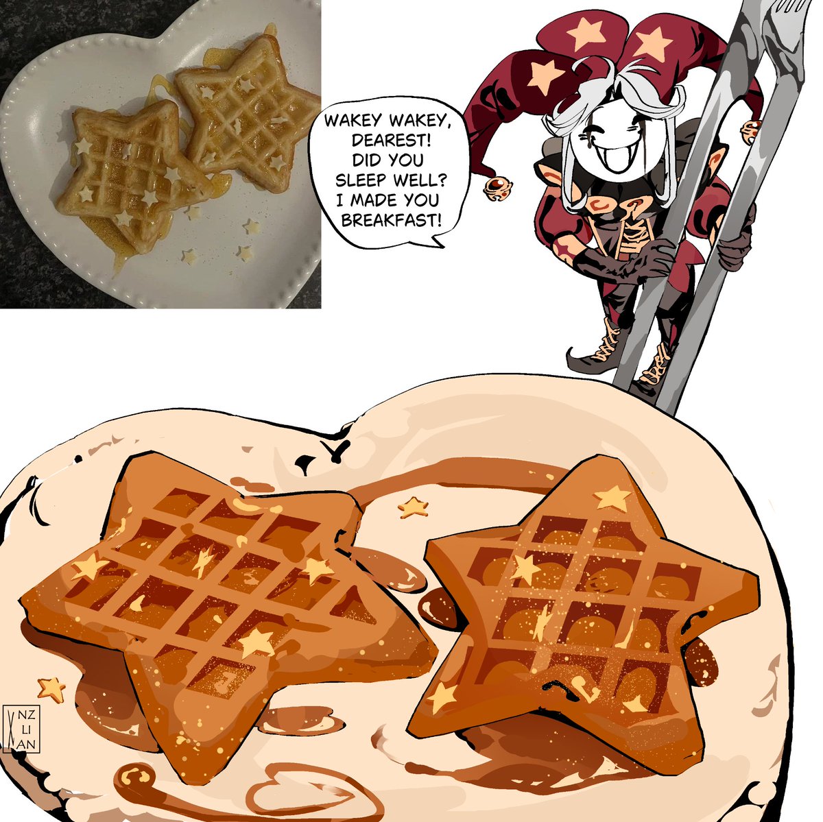 ProductionRoxy's tweet photo. I was scrolling in Pinterest for inspiration and happen to come across this pic and immediately thought of him🥞⭐

#tfc
#thefreakcircus https://t.co/RwQNEwgJ9p