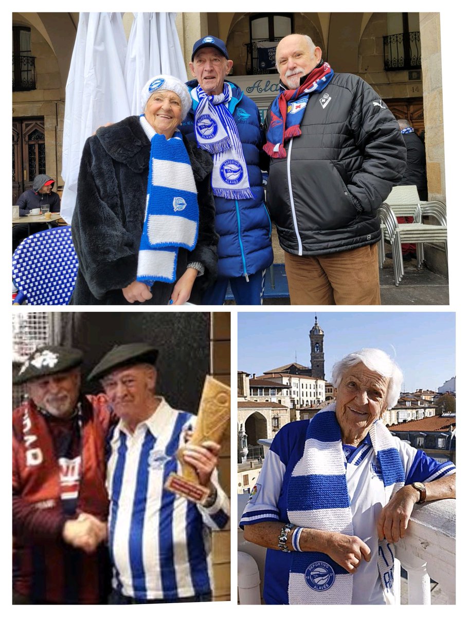 MikelPorto's tweet photo. Hace un par de años nos dejó JAVIER CAMENO, presidente de los Celedones de Oro, y hoy recibo la triste noticia del fallecimiento de ASUN GOROSPE la "abuela" del Glorioso  @Alaves .
Dos grandes amigos, iconos de la afición babazorra.
Allí donde estéis la estaréis liando
G.B. https://t.co/VyEbIwSYZD