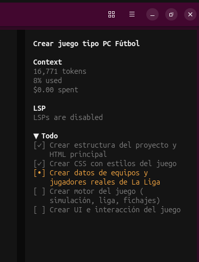 lluisridao's tweet photo. Creando un juego tipo #pcfutbol  #PCFutbol8 #opencode #ia #html https://t.co/NFsGRdyZ9G