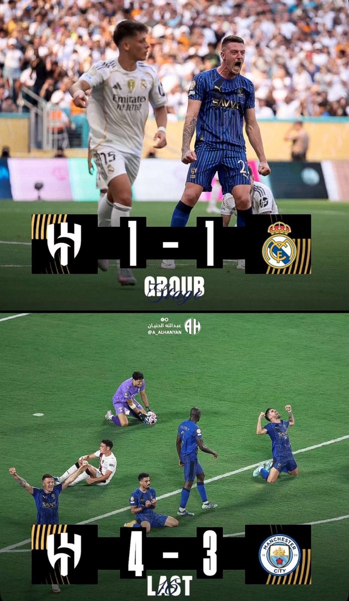 ahdr1426's tweet photo. @Bandr3az @football_li5 ليتك مخاوينا العام 
تشوف وش سوينا بكبير أوروبا و العالم ريال مدريد
ووش سوينا ببطل أوروبا و العالم  مانشستر سيتي https://t.co/8Xk8Bjl679