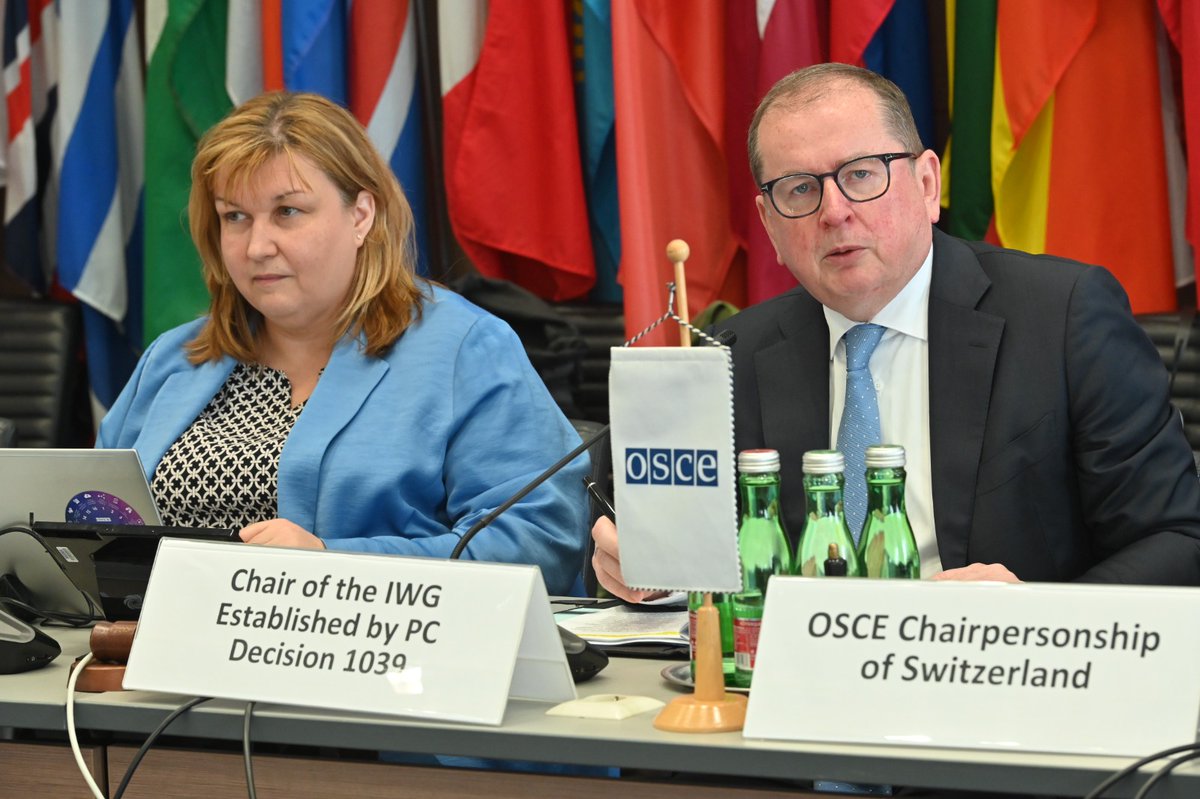 PLinOSCE's tweet photo. The 🇵🇱 Chair of OSCE IWG on Cyber, Amb. @MarekJSzczygiel opened group's 2nd meeting of 2026, which featured an interregional exchange on the implementation of cyber Confidence-Building Measures (CBMs).

📷Micky Kroell/OSCE https://t.co/rvOQYBqrmP
