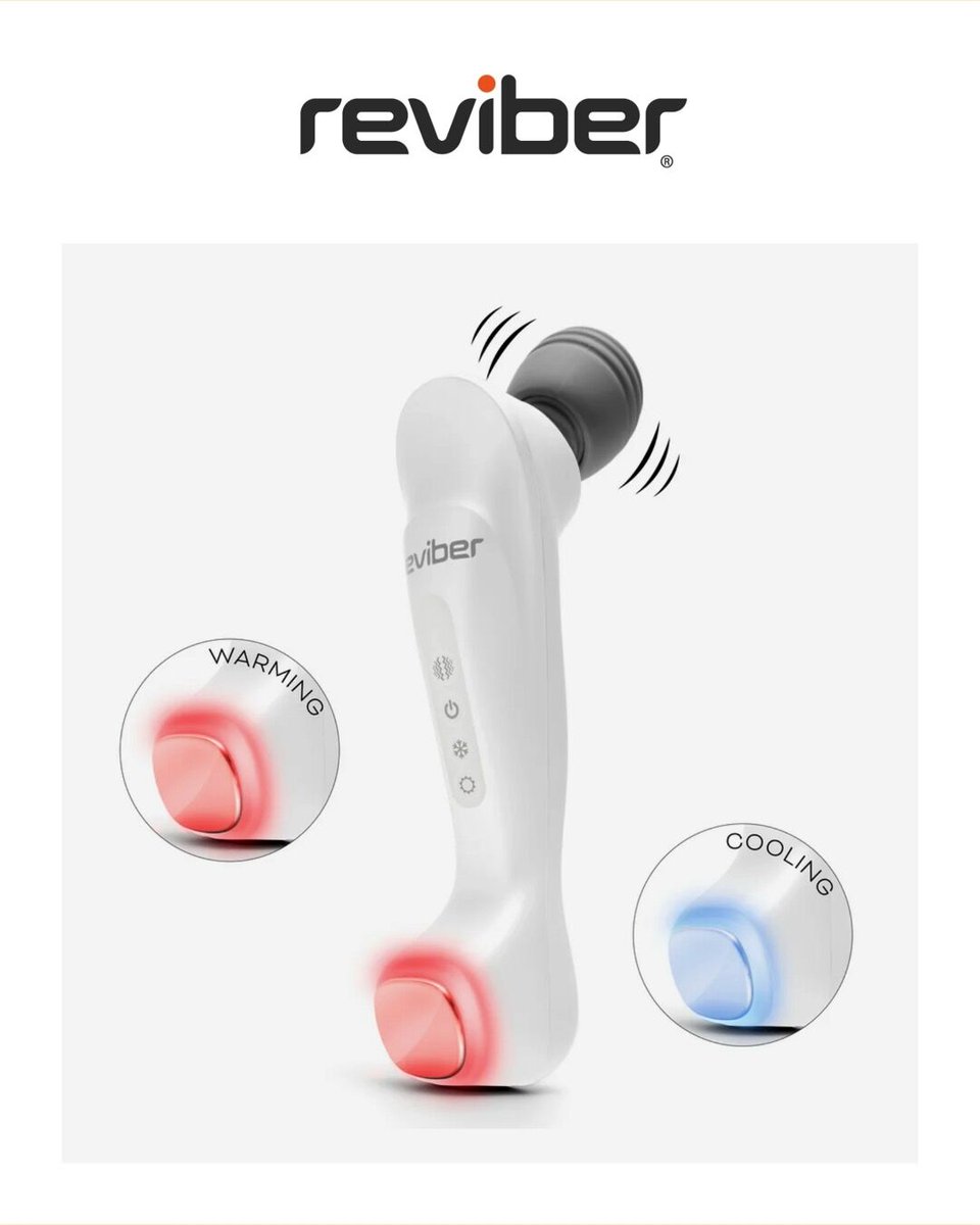 reviber's tweet photo. 𝐑𝐞𝐯𝐢𝐛𝐞𝐫 𝐇𝐨𝐭 &amp; 𝐂𝐨𝐥𝐝 𝐃𝐞𝐞𝐩 𝐓𝐢𝐬𝐬𝐮𝐞 𝐌𝐚𝐬𝐬𝐚𝐠𝐞𝐫
• Heat for tight, tense muscles
• Cold for post-workout inflammation.
• Both available from a single device with dual pivoting heads and five speed settings.

Find out more on https://t.co/Um2ZSqFTaI https://t.co/ZwgG5qS6w5