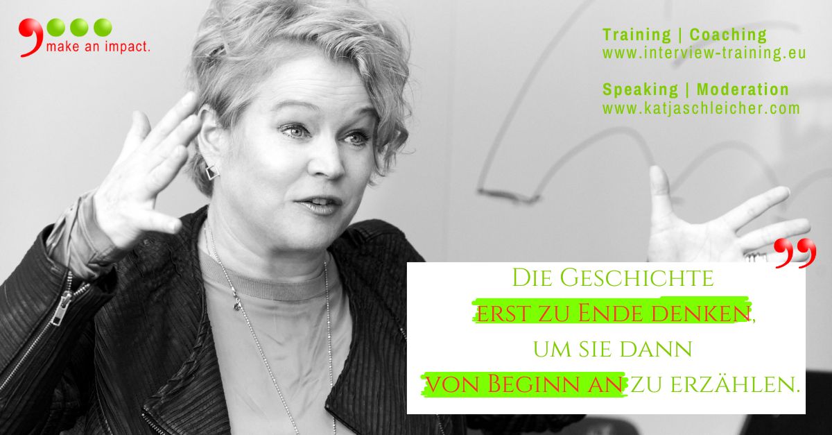 MediaCoaching's tweet photo. Die Geschichte erst zu Ende denken, um sie dann von Beginn an zu erzählen.

#impactfulcommunication #katjaschleicher https://t.co/FvlQyoD1qc