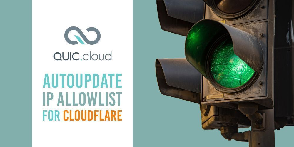 QUICcloud's tweet photo. Cloudflare users, did you know you can use our script to automate the maintenance of QUIC.​cloud IPs in your firewall allowlist? Here's how. https://t.co/5Wq4K0A4GP #quiccloud #cloudflare #cdn #wordpress https://t.co/0VRln6F3zI