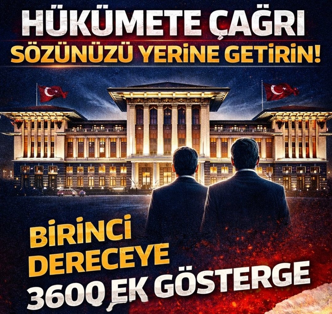 mhttnrgkts's tweet photo. Devletin sözüdür
Havada kalmaz dedik AMA
#BirinciDereceye3600 Ek Gösterge Sözü verileli 3 yıl oldu!
@RTErdogan
@kilicdarogluk
@eczozgurozel
@dbdevletbahceli
@isikhanvedat
@vedatbilgn
@iletisim
@Akparti
@herkesicinCHP
@MHP_Bilgi
@_aliyalcin_
@MemurSenKonf
@OnderKahveci
@Kamu_Sen https://t.co/HqVxlhDG96