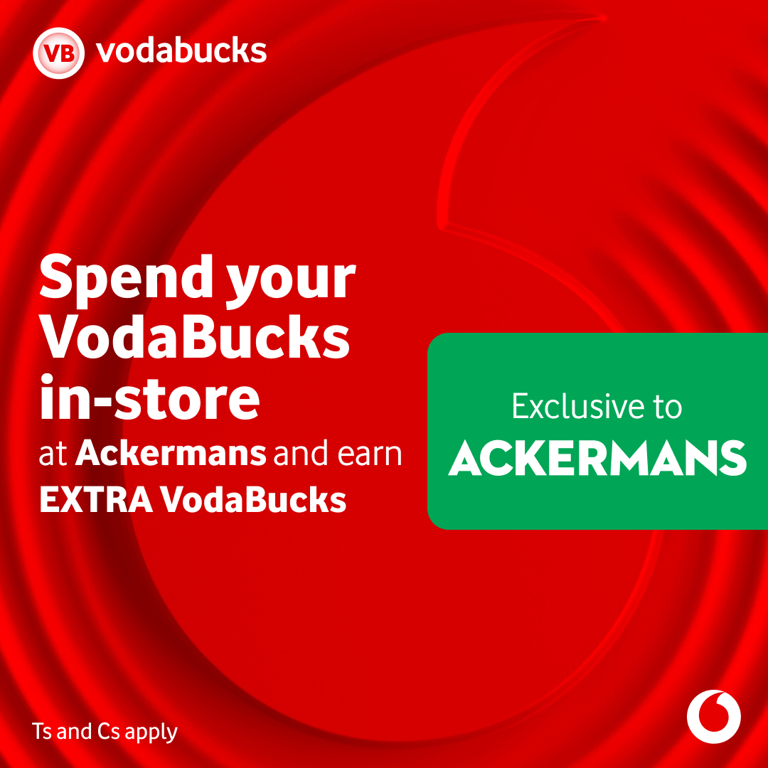 aganangfm's tweet photo. Short on cash? 💸 No stress!
Pay with your VodaBucks in-store at our partner brands and earn EXTRA Bucks back 🙌

📲 Use the The VodaPay App to start spending &amp; earning today!
#VodaPay #VodaBucks #SpendAndEarn #VodacomRewards #FurtherTogether https://t.co/Zpeo0gPtI6