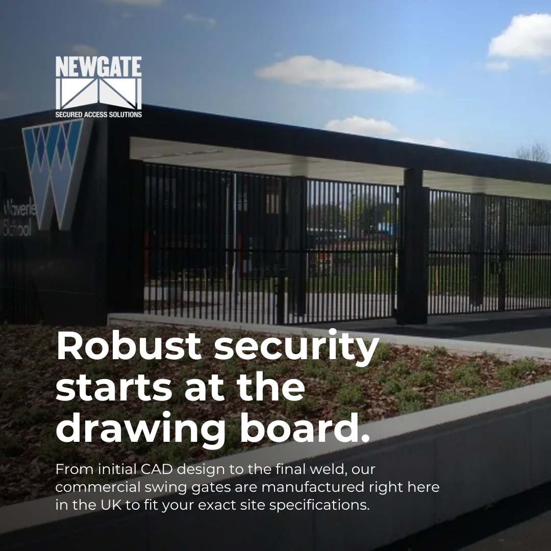 Newgate_Ltd's tweet photo. From commercial yards to critical infrastructure, our bespoke automatic swing gates provide an impenetrable physical and visual barrier.

See the specs and take control: https://t.co/su6Qy6kbvj

#Newgate #SwingGates https://t.co/EtzulzywfY