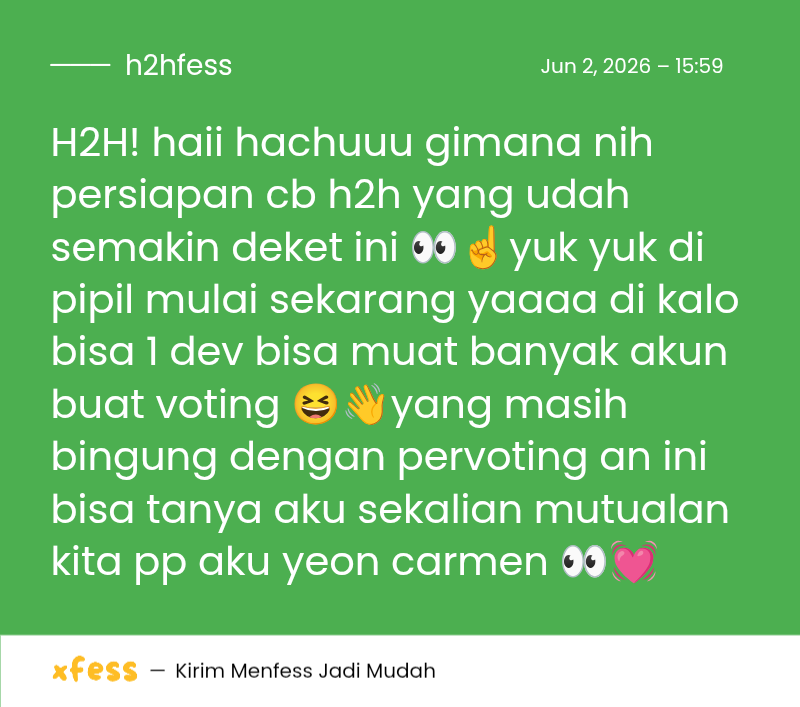 ON || H2H MENFESS tweet media