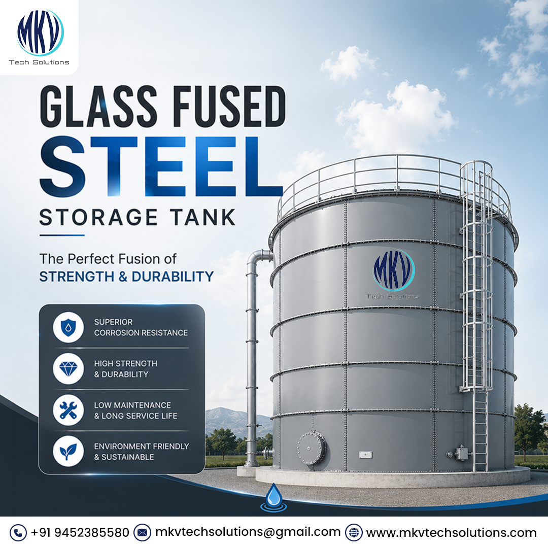 mkv_tech's tweet photo. 💧🏭 Experience the perfect fusion of strength and durability with Glass Fused Steel Storage Tanks from MKV Tech Solutions!

📞 +91 9452385580
🌐 https://t.co/kNviRco4MH

#GlassFusedSteelTank #StorageTank #IndustrialStorage #WaterStorageSolutions #DurableTanks #CorrosionResistant https://t.co/IgpQPGQbLC