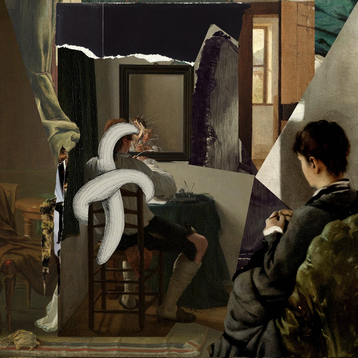 Bitaemm's tweet photo. This is kind of the record in speed in my artistic journey ! 

Thank you so much dear Zaharia Levy for collecting my 1/1 collage " Where the Mirror Forgets" Appreciate your support ❤️✂️ https://t.co/yPBOEhqrYO