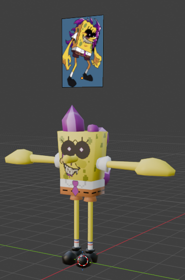 Spongephanes from @bikinihorrors 3D Model! #3dmodel #3d #spongebob #fnf ...