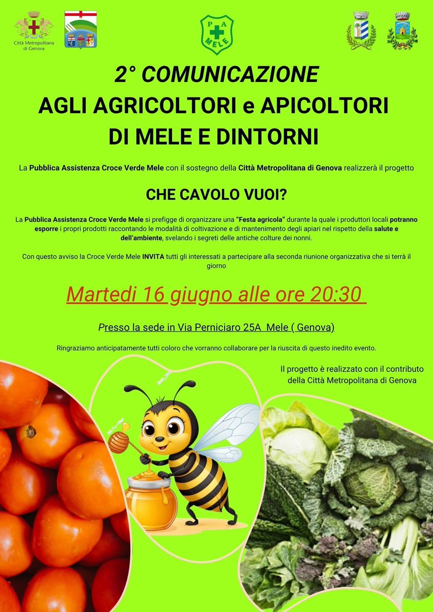 VisitMele's tweet photo. A cura della Croce Verde Mele nell’ambito del progetto ‘CHE CAVOLO VUOI?’

#croceverdemele https://t.co/uAa5vd7DHj