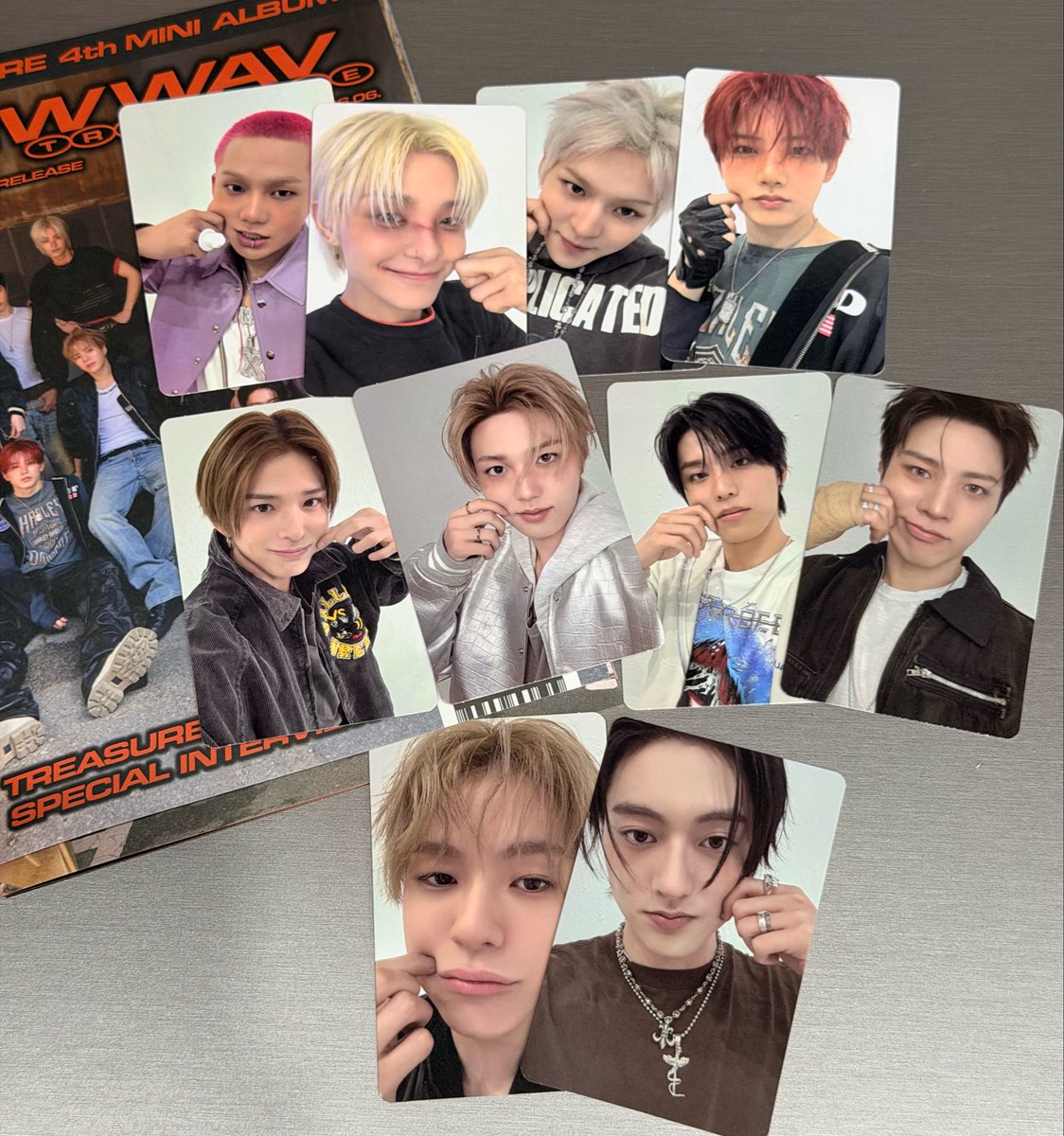 📢#TREASURE 4th MINI ALBUM [NEW WAV] 🔽RAWセットFIRST EDITION ONLY