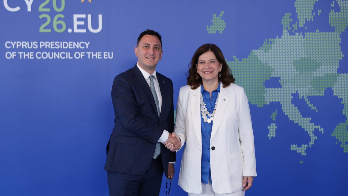CY2026EU's tweet photo. 📍Lefkosia ~ Informal meeting of EU Culture Ministers underway

Deputy Minister @LinaKassianidou chairs today's discussions on:
🔹Protecting cultural rights and heritage 
🔹Combating the illicit trafficking of cultural goods

#CY2026EU 🇨🇾🇪🇺 https://t.co/rPvL2d0vjh