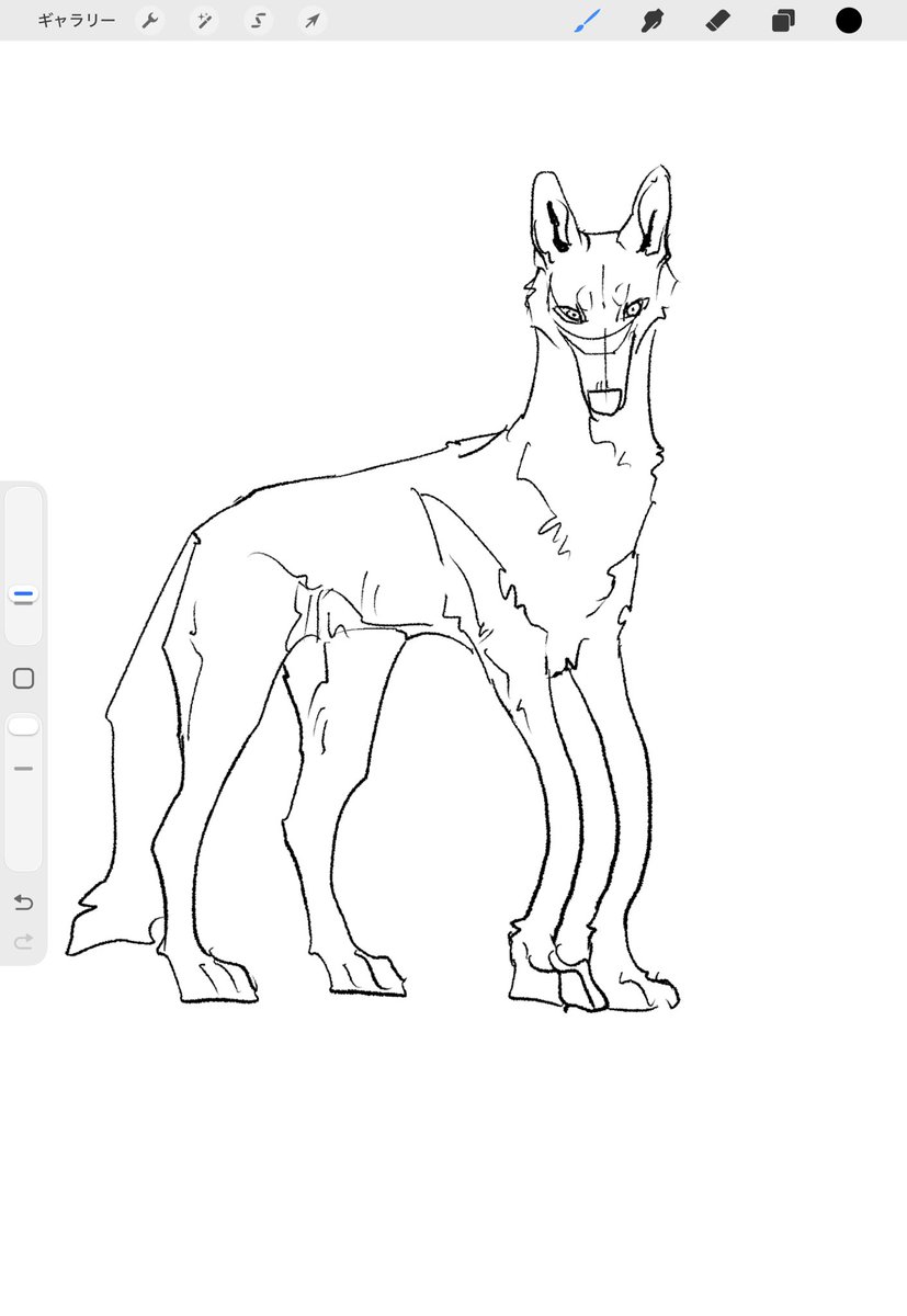 bunchonoshippo's tweet photo. 非利き手縛り絵チャから生まれたふにゃり足DOG https://t.co/hukx5KnA2R