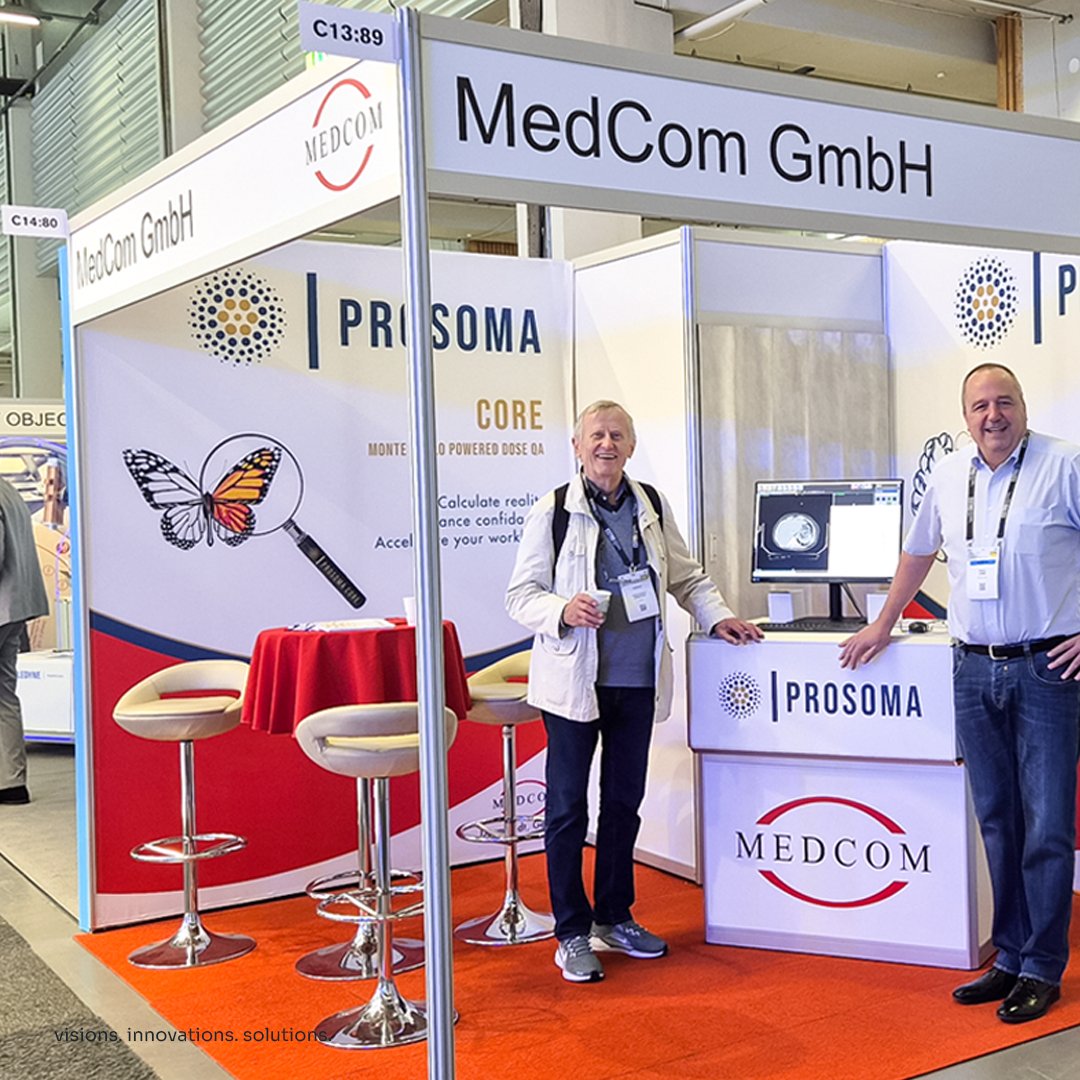 MedComGmbH's tweet photo. 🌍 Great to be back at #ESTRO26 in Stockholm! Bringing our flagship software, ProSoma®, to @ESTRO_RT  is a proud annual tradition for MedCom.

Thank you to everyone who visited us to explore our radiotherapy verification solutions. Your feedback drives our innovation! 🤝 https://t.co/bd9cDBB5hk