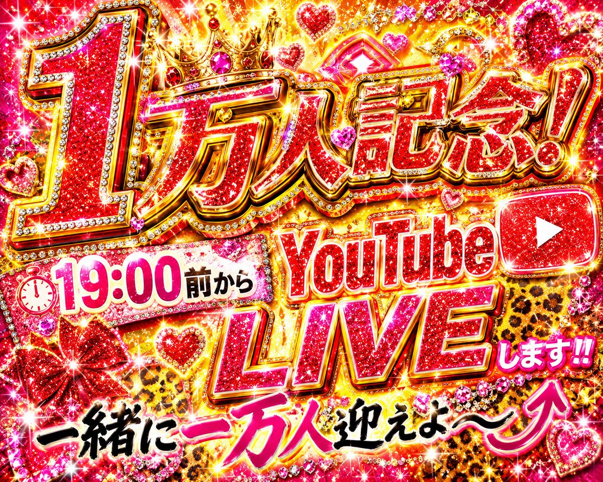 tayama_sekai's tweet photo. もうすぐYouTube1万人行きます！
YouTubeライブします！！
本日19：00前からつける‼️‼️

https://t.co/yIWOXGHfaD https://t.co/s0iOXG9Vde