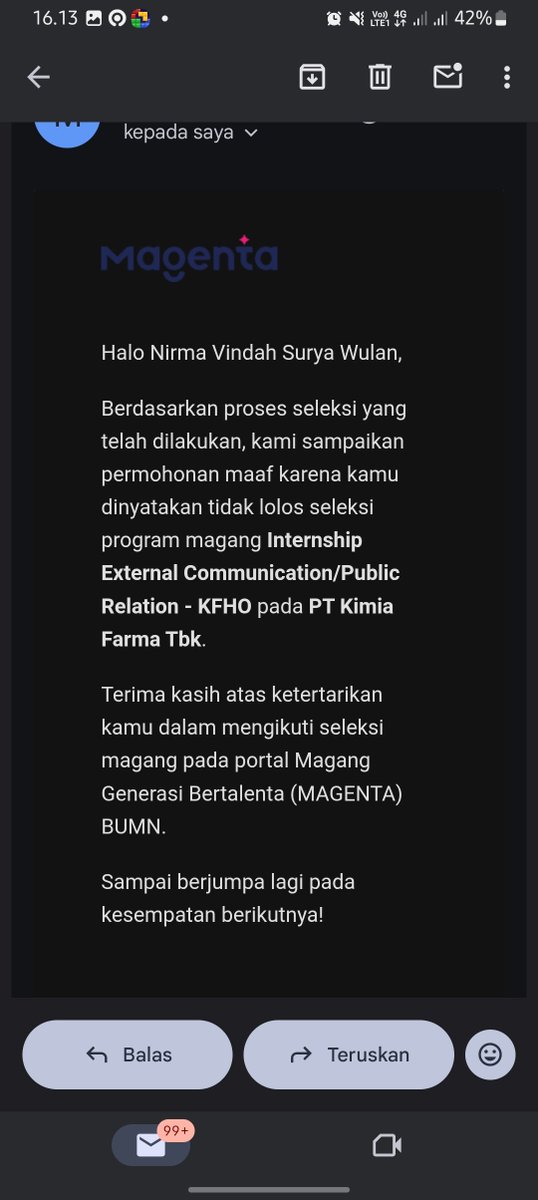 clyvsw's tweet photo. Dalam 1 hari buka email isinya di tolak yeah😊 https://t.co/5i6nFwXHEx