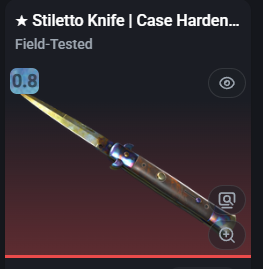 elllisdesigns's tweet photo. pulling a stiletto gold gem out of this trade up was pretty cool, could be worse https://t.co/2HK3dcDG6P