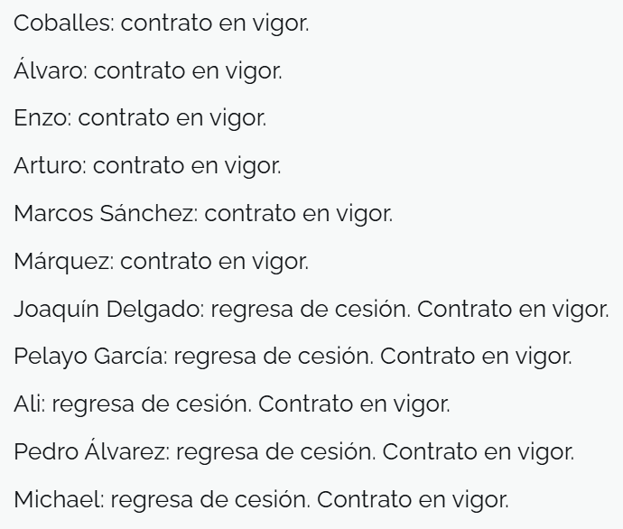 _RadioRO_'s tweet photo. OFICIAL.
Situación contractual de la plantilla del Vetusta. https://t.co/ft7DhtFo8B