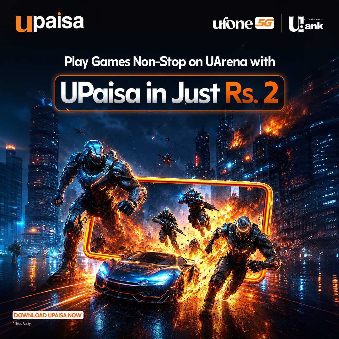 UpaisaOfficial's tweet photo. Ready, set, play! 🎮
Enjoy endless gaming on UArena for just Rs. 2 via UPaisa 🔥
So, what are you waiting for? Download UPaisa Now!
T&Cs Apply : https://t.co/Jybf06rkfY
#UPaisa #UArena #GameOn https://t.co/zHrDTqO0yv