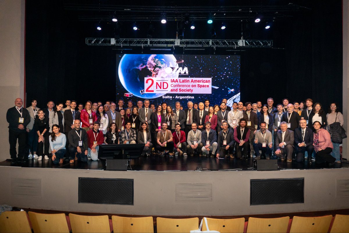 CienciaTecSalta's tweet photo. 🚀 This Monday officially marked the beginning of the 2nd Latin American Conference of the International Academy of Astronautics (IAA) on Space and Society at the Usina Cultural.

Over 192 participants · 16 countries · 98 scientific papers! 

🛰️ June 1–6 | Usina Cultural | Salta https://t.co/sJWQ7T6LqT