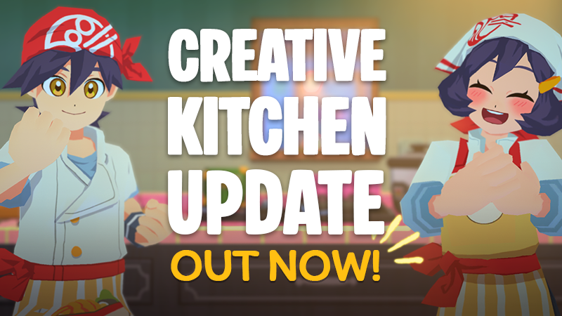 KulonikuGame's tweet photo. Hey Chef!
Creative Kitchen Update is FINALLY HERE! 🎉

📝 Multiple save slots
🎨 Customize your dream kitchen
☀️ New summer-inspired decoration sets

What are you waiting for? Update your game now!
#kuloniku #cooking #indiegame https://t.co/eEnS5ft8AG