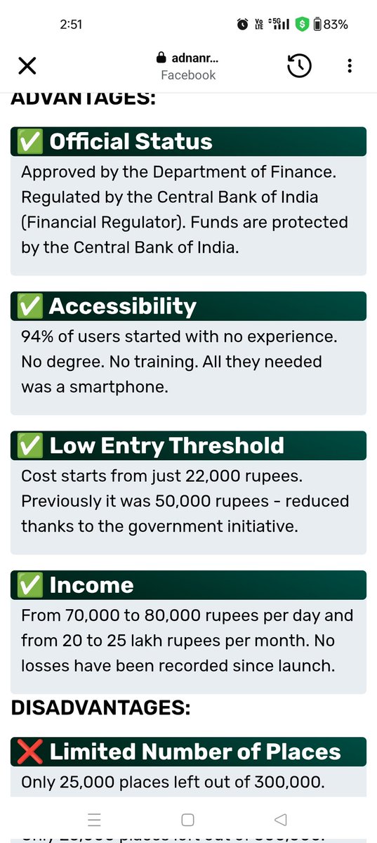 subratanew's tweet photo. @nsitharaman @narendramodi Some ads runs into the internet and try to encourage youth for registration &amp; invest Rs.22000/- and get hugs profit, maybe it will be a big scam where Our PM, Our Finance Minister name are being used by scammers, So please look into this matter. proves: https://t.co/mjYsXEC3sv
