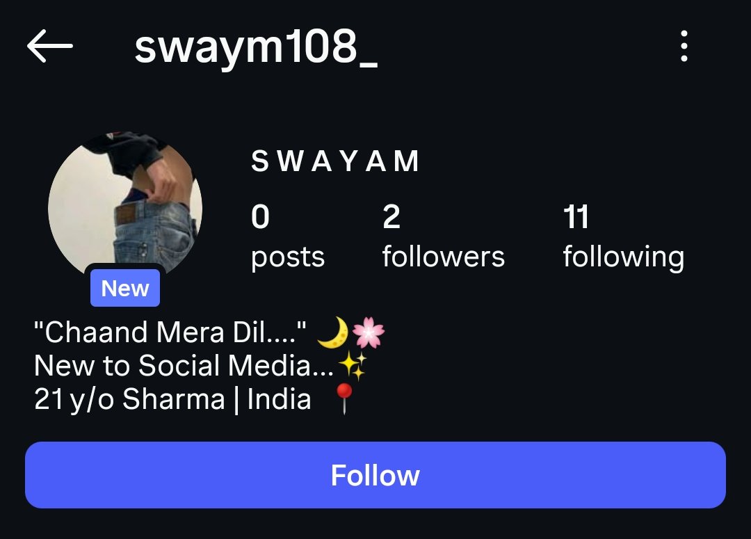 Aks108_'s tweet photo. Hello Everyone please follow me on my New insta I'd "Swaym108_" please support me. I lost my old id with thousands of friends. Please follow me on instagram ❤️🙏🏻 https://t.co/8xq1wdbyH9