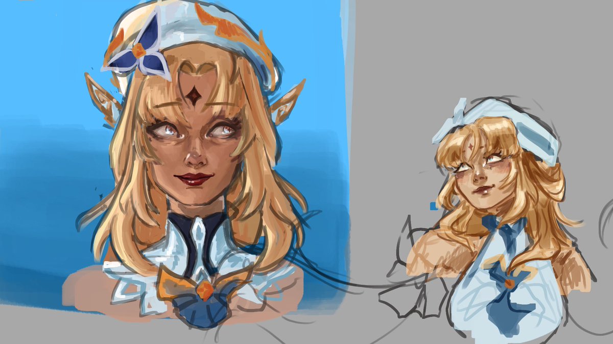 LonesArt's tweet photo. the way u can see the difference between the one I did before doing more face studies lol https://t.co/qZV2CQG0Qj