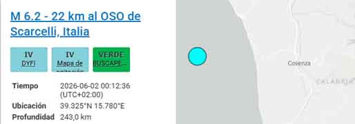 Hidroondas's tweet photo. Fuerte Terremoto de M6.2 en la Costa Italiana
#Italia #TerremotoItalia #Sismo 
 https://t.co/PT0n3vi3vb https://t.co/q6nYCBWeSb