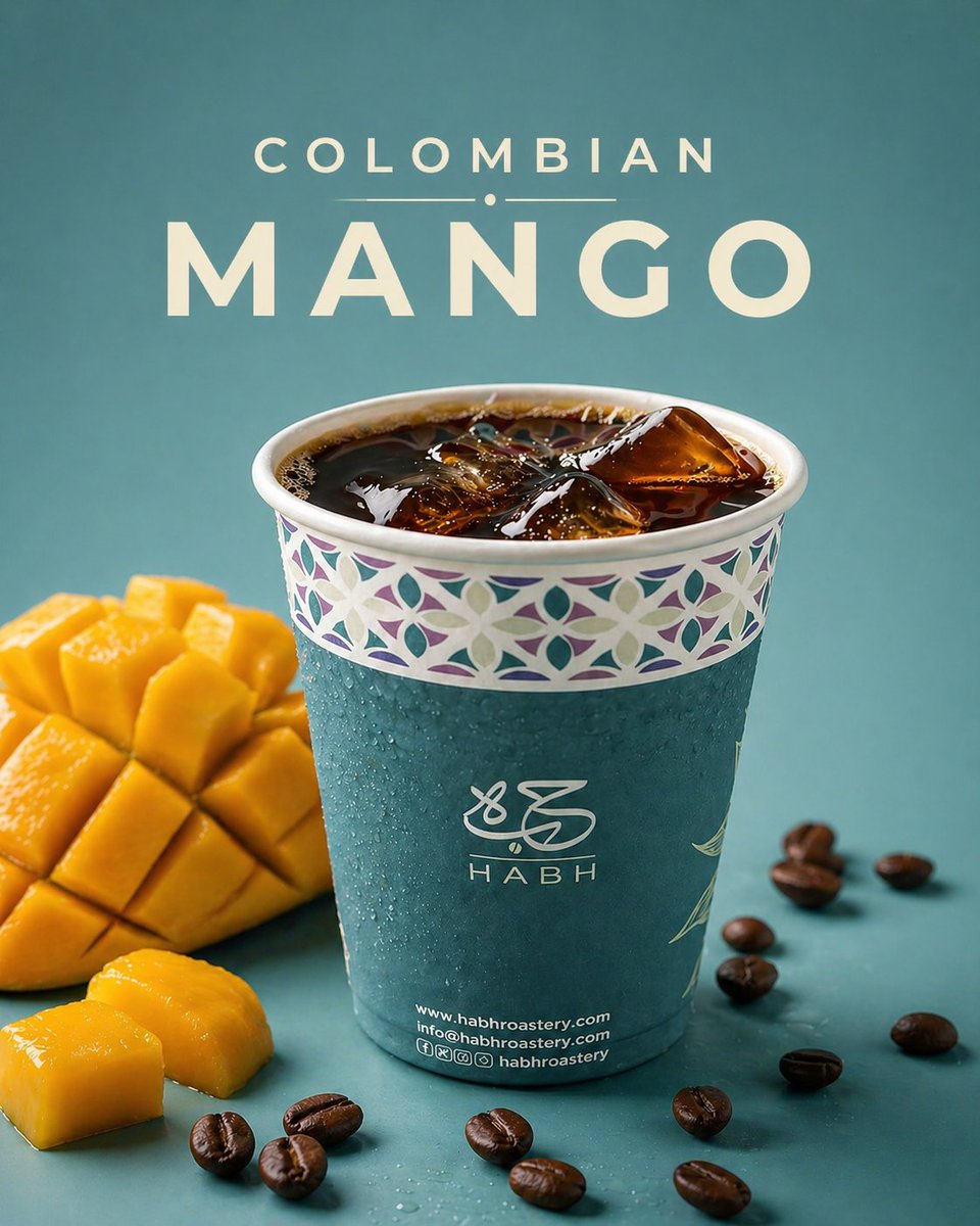 Habhroastery1's tweet photo. كولومبي مانجو 
من محمصة حبة 🥭☕ تجربة فاكهية منعشة حلاوة طبيعية متوازنة ونكهات واضحة للمانجو الناضج  مناسبة جداً للقهوة المقطرة الباردة والساخنة. 

https://t.co/0zEzJ3b5Si
.
📍 متوفر الآن في فروع حبة للقهوة المختصة.
📍 الطائف – حي مسرة، طريق المؤتمرات
📍 الحوية – بجوار جامعة https://t.co/1SuHD6CGqj