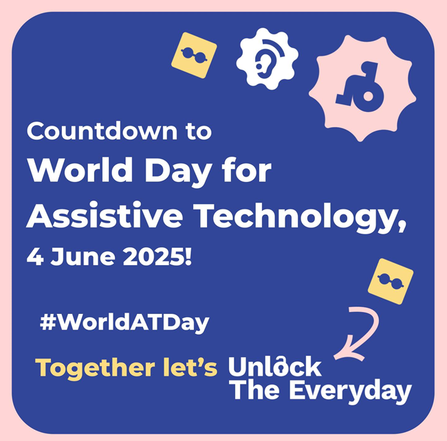 thewfot's tweet photo. World Day for Assistive Technology, on June 4, is the perfect opportunity for everyone to come together and champion the importance of assistive technology. Visit the website for more information - https://t.co/R9ntNTVzPO https://t.co/EOL7h74n3M